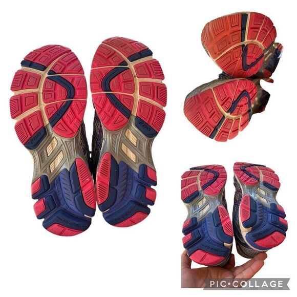 ASICS Gel GT1000 DUOMAX Women Running Shoes Metallic Blue Grey Pink Size 9 SPEVA - Picture 8 of 9